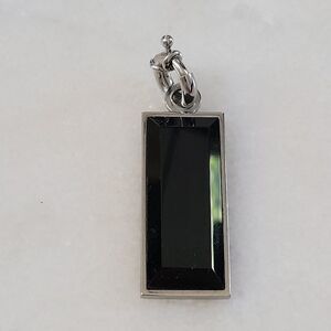 Dyrberg Kern Pendant Klaki ONYX Silver/Black